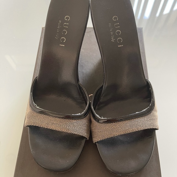 Gucci Black and Tan Wedges - Picture 1 of 5
